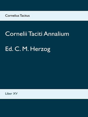 cover image of Cornelii Taciti Annalium